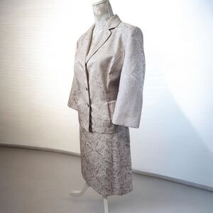 Danillo Champagne Classic Luxurious Brocade Skirt Set Size 14